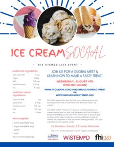 Ice Cream Social Flyer English
