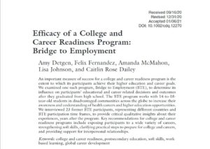 Efficacy of a CCR Program